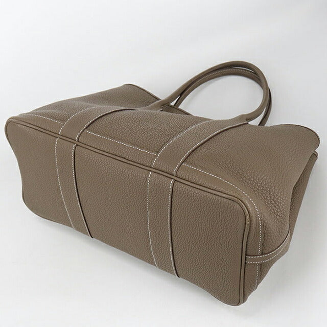二手 Hermes 手提包 女士品牌 HERMES Garden Party PM 灰色包 USDHE85770011