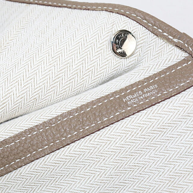 二手 Hermes 手提包 女士品牌 HERMES Garden Party PM 灰色包 USDHE85770011