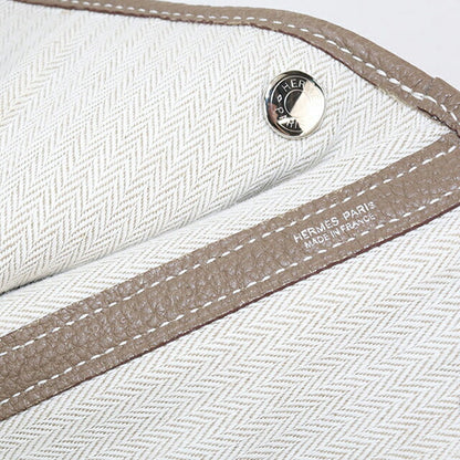 二手 Hermes 手提包 女士品牌 HERMES Garden Party PM 灰色包 USDHE85770011