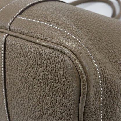 二手 Hermes 手提包 女士品牌 HERMES Garden Party PM 灰色包 USDHE85770011
