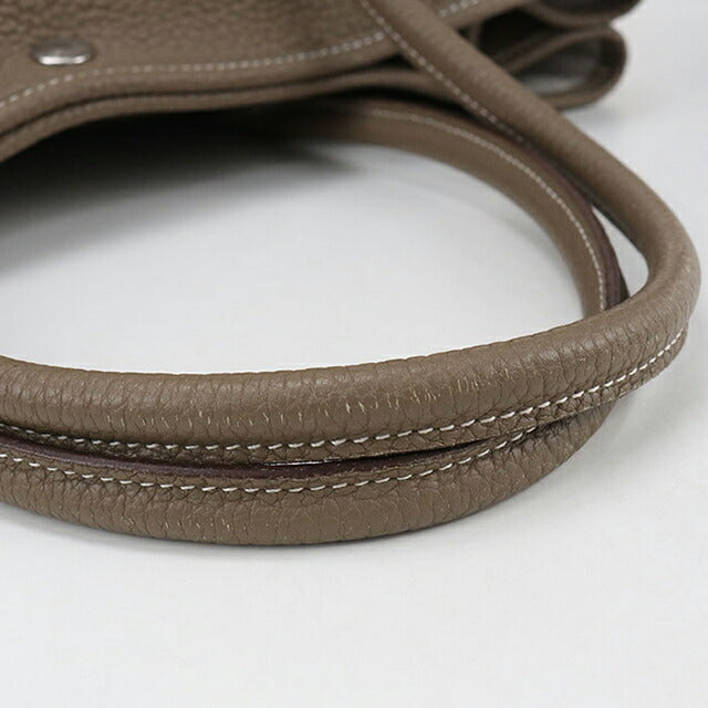 二手 Hermes 手提包 女士品牌 HERMES Garden Party PM 灰色包 USDHE85770011