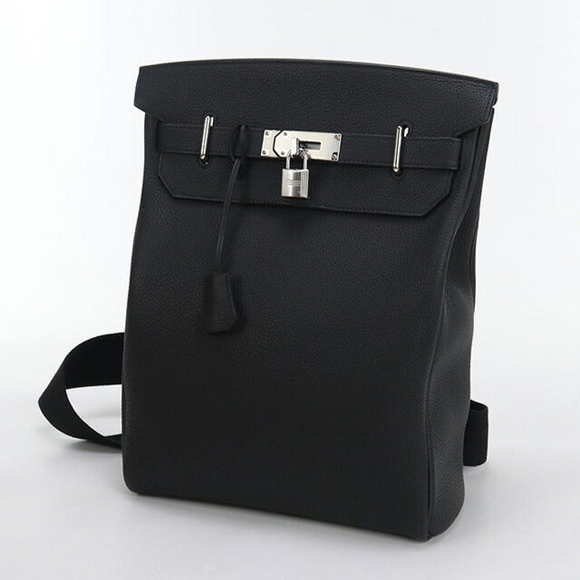 Used Hermes Body Bag Unisex Brand HERMES Akkad GM Black Bag USDHE88092011