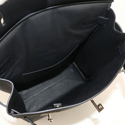 Used Hermes Body Bag Unisex Brand HERMES Akkad GM Black Bag USDHE88092011