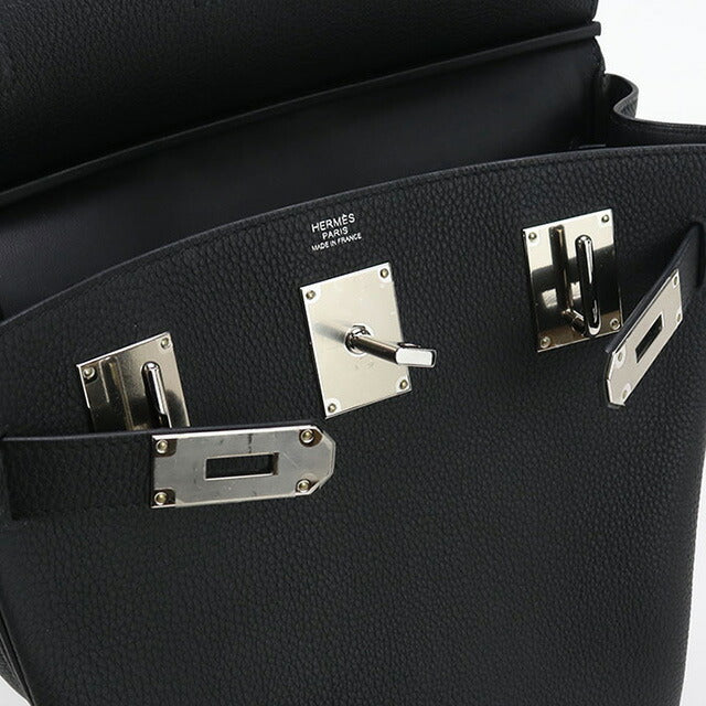 Used Hermes Body Bag Unisex Brand HERMES Akkad GM Black Bag USDHE88092011