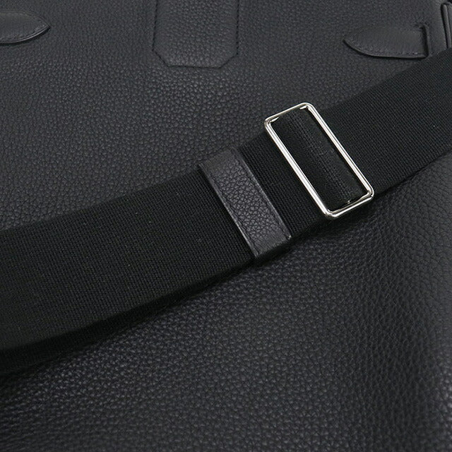 Used Hermes Body Bag Unisex Brand HERMES Akkad GM Black Bag USDHE88092011