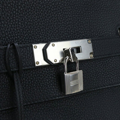 Used Hermes Body Bag Unisex Brand HERMES Akkad GM Black Bag USDHE88092011