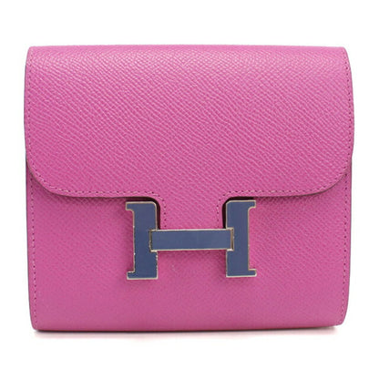 Used Hermes Bifold Wallet Bifold Wallet Ladies Brand HERMES Constance Compact Pink USDHE88976011