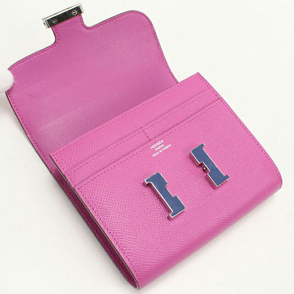 Used Hermes Bifold Wallet Bifold Wallet Ladies Brand HERMES Constance Compact Pink USDHE88976011