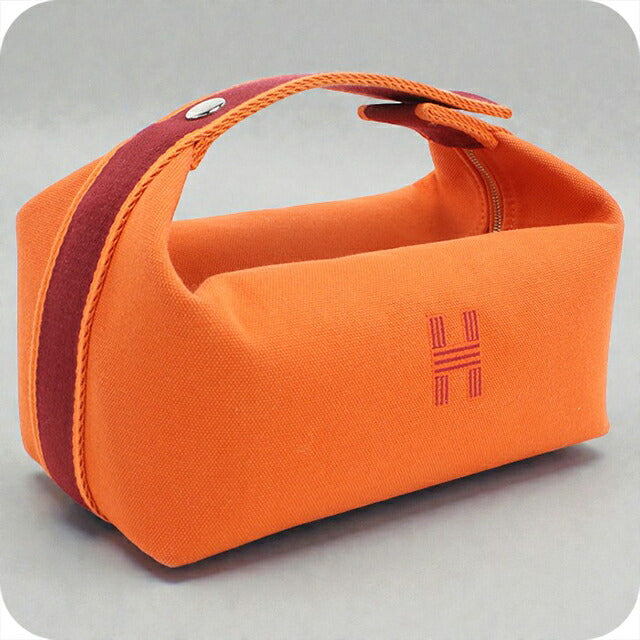 二手 Hermes Pouch 女士品牌 HERMES Brid A 黑色 PM 橙色包 USDHE90937011