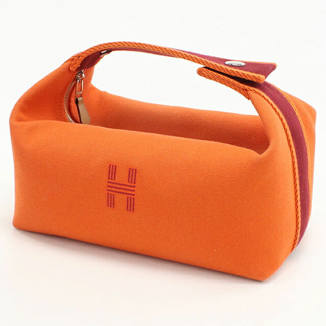 二手 Hermes Pouch 女士品牌 HERMES Brid A 黑色 PM 橙色包 USDHE90937011
