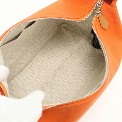 二手 Hermes Pouch 女士品牌 HERMES Brid A 黑色 PM 橙色包 USDHE90937011