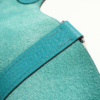 Used Hermes Handbag Ladies Brand HERMES Picotan Lock PM Blue Bag USDHE91208011