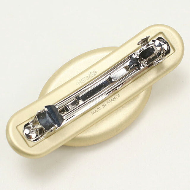 中古 エルメス バレッタ レディース ブランド HERMES トリ マイヨン バレッタ PM ゴールド ヘアアクセサリー USDHE92040011
