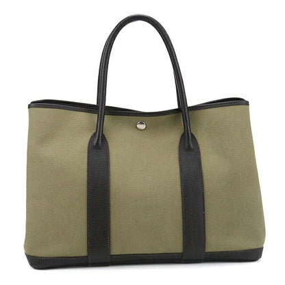 二手 Hermes 手提包 女士品牌 HERMES Garden Party PM 卡其色包 USDHE92349011