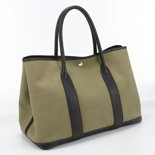 二手 Hermes 手提包 女士品牌 HERMES Garden Party PM 卡其色包 USDHE92349011