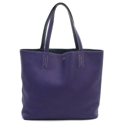 中古 エルメス トートバッグ レディース ブランド HERMES ドゥブルセンス36 ブルー バッグ USDHE93728011