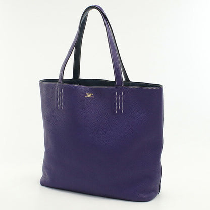 中古 エルメス トートバッグ レディース ブランド HERMES ドゥブルセンス36 ブルー バッグ USDHE93728011