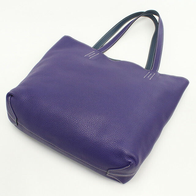 中古 エルメス トートバッグ レディース ブランド HERMES ドゥブルセンス36 ブルー バッグ USDHE93728011