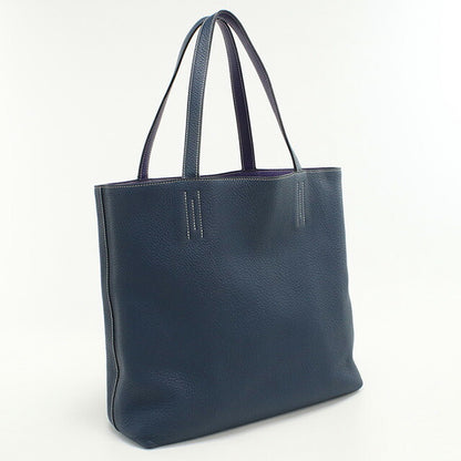 中古 エルメス トートバッグ レディース ブランド HERMES ドゥブルセンス36 ブルー バッグ USDHE93728011