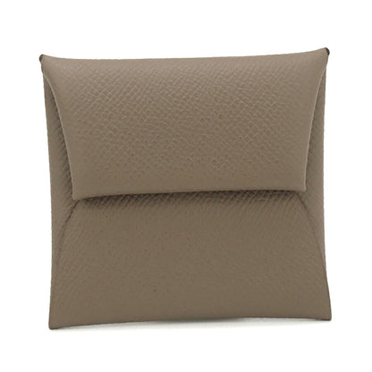 中古 エルメス 小銭入れ ユニセックス ブランド HERMES バスティア グレー 財布 USDHE94341011