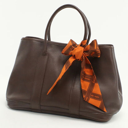 中古 エルメス トートバッグ レディース ブランド HERMES ガーデンツイリーTPM ブラウン バッグ USDHE94898011