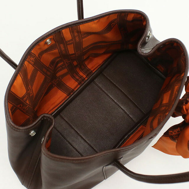 中古 エルメス トートバッグ レディース ブランド HERMES ガーデンツイリーTPM ブラウン バッグ USDHE94898011