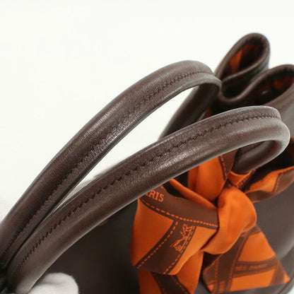 中古 エルメス トートバッグ レディース ブランド HERMES ガーデンツイリーTPM ブラウン バッグ USDHE94898011