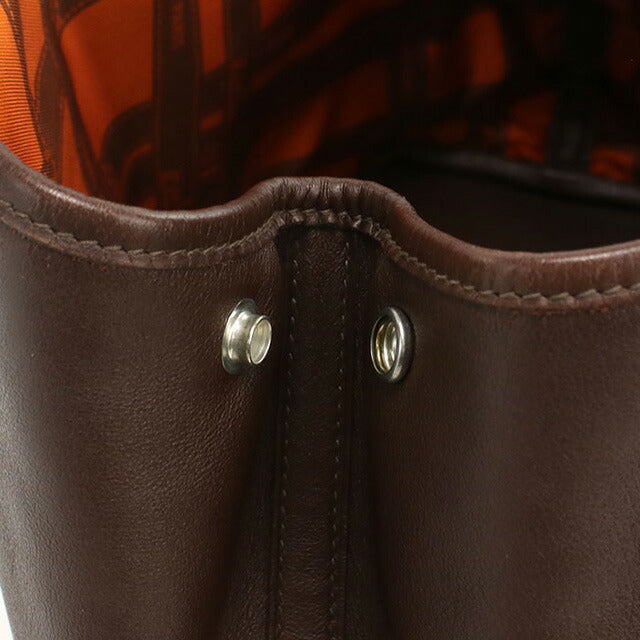 中古 エルメス トートバッグ レディース ブランド HERMES ガーデンツイリーTPM ブラウン バッグ USDHE94898011