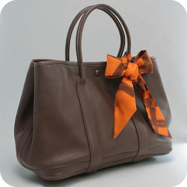 中古 エルメス トートバッグ レディース ブランド HERMES ガーデンツイリーTPM ブラウン バッグ USDHE94898011