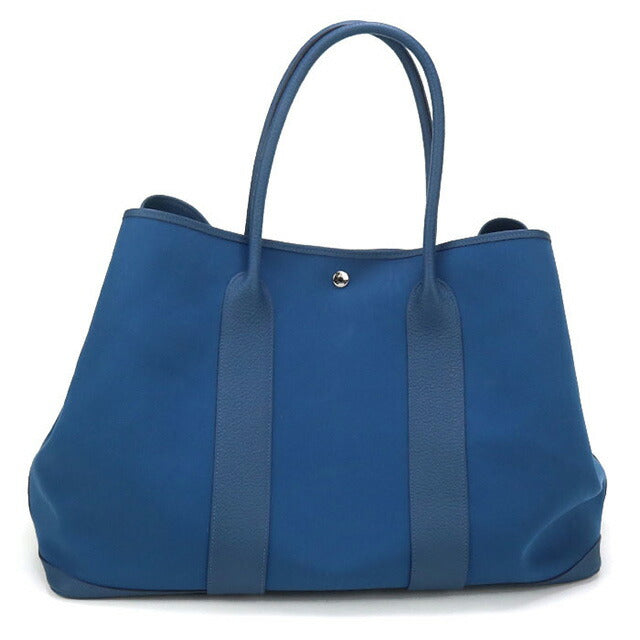二手 Hermes 手提包男女通用品牌 HERMES Garden Party GM HE95141 蓝色包 USDHE95141011
