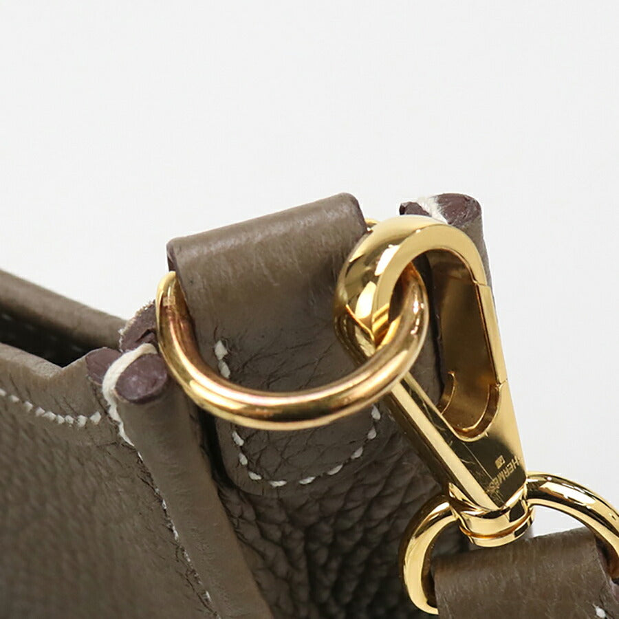 中古 エルメス 斜め掛け ショルダーバッグ レディース ブランド HERMES エブリンTPM グレー バッグ USDHE95148011