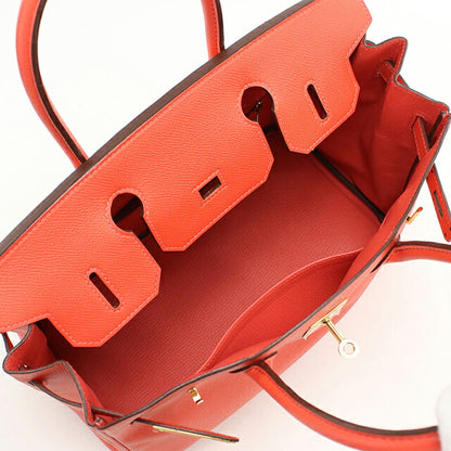 二手 Hermes 手提包 女士品牌 HERMES Birkin 30 橙色包 USDHE95763011