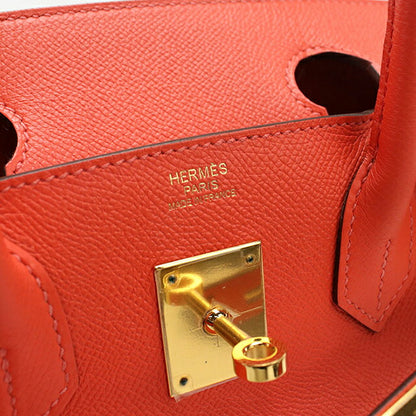 二手 Hermes 手提包 女士品牌 HERMES Birkin 30 橙色包 USDHE95763011