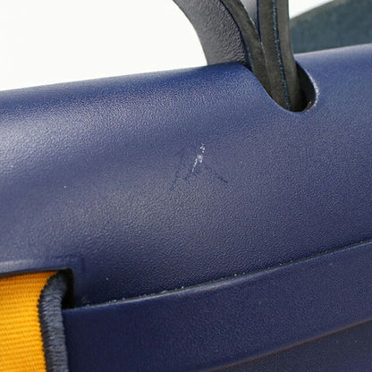 二手爱马仕手提包女士品牌 HERMES Ale Bag Zip PM 2WAY 黄色包 USDHE95921011