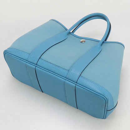 中古 エルメス トートバッグ レディース ブランド HERMES ガーデンパーティーTPM ブルー バッグ USDHE96039011