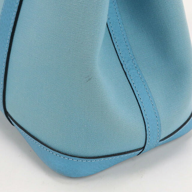 中古 エルメス トートバッグ レディース ブランド HERMES ガーデンパーティーTPM ブルー バッグ USDHE96039011