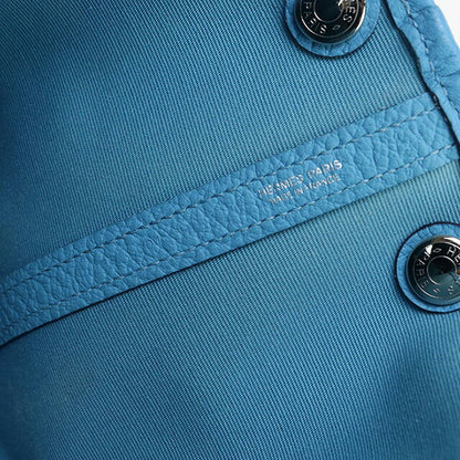 中古 エルメス トートバッグ レディース ブランド HERMES ガーデンパーティーTPM ブルー バッグ USDHE96039011