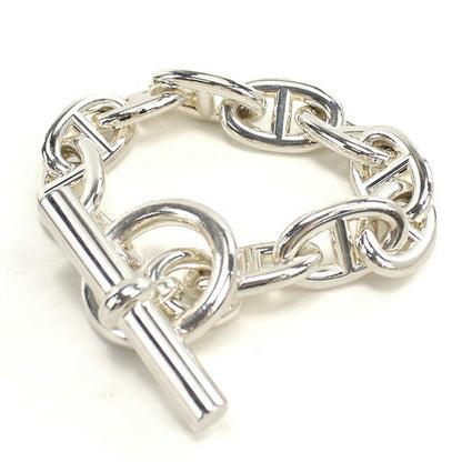 中古 エルメス ブレスレット ユニセックス ブランド HERMES シェーヌダンクルTGM 11コマ シルバー アクセサリー USDHE96117011
