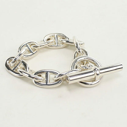 中古 エルメス ブレスレット ユニセックス ブランド HERMES シェーヌダンクルTGM 11コマ シルバー アクセサリー USDHE96117011