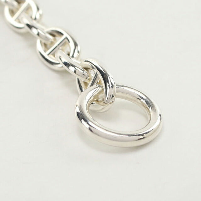 中古 エルメス ブレスレット ユニセックス ブランド HERMES シェーヌダンクルTGM 11コマ シルバー アクセサリー USDHE96117011