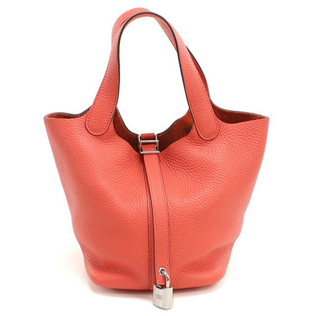 中古 エルメス ハンドバッグ レディース ブランド HERMES ピコタンロックPM レッド バッグ USDHE96192011