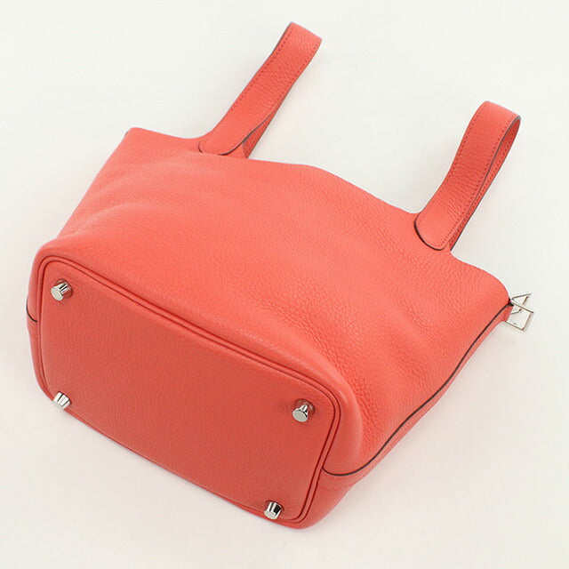 中古 エルメス ハンドバッグ レディース ブランド HERMES ピコタンロックPM レッド バッグ USDHE96192011