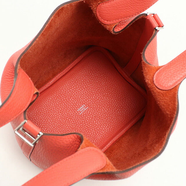 中古 エルメス ハンドバッグ レディース ブランド HERMES ピコタンロックPM レッド バッグ USDHE96192011