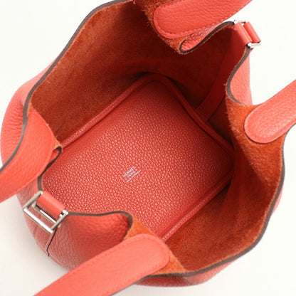中古 エルメス ハンドバッグ レディース ブランド HERMES ピコタンロックPM レッド バッグ USDHE96192011