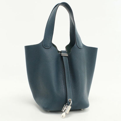 中古 エルメス ハンドバッグ レディース ブランド HERMES ピコタンロックPM ブルー バッグ USDHE96236011