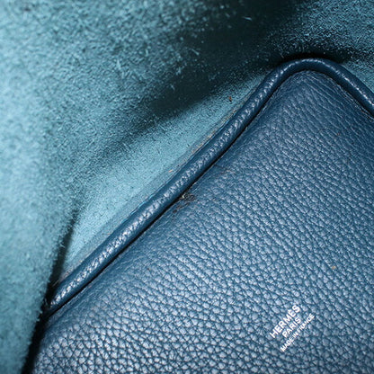 中古 エルメス ハンドバッグ レディース ブランド HERMES ピコタンロックPM ブルー バッグ USDHE96236011