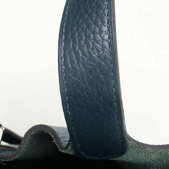 中古 エルメス ハンドバッグ レディース ブランド HERMES ピコタンロックPM ブルー バッグ USDHE96236011