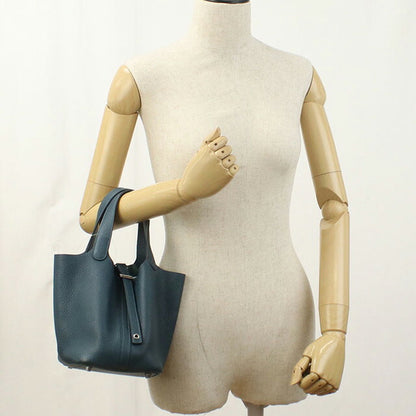中古 エルメス ハンドバッグ レディース ブランド HERMES ピコタンロックPM ブルー バッグ USDHE96236011