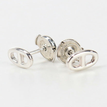中古 エルメス ピアス レディース ブランド HERMES シェーヌダンクル ファランドール シルバー アクセサリー USDHE96281011