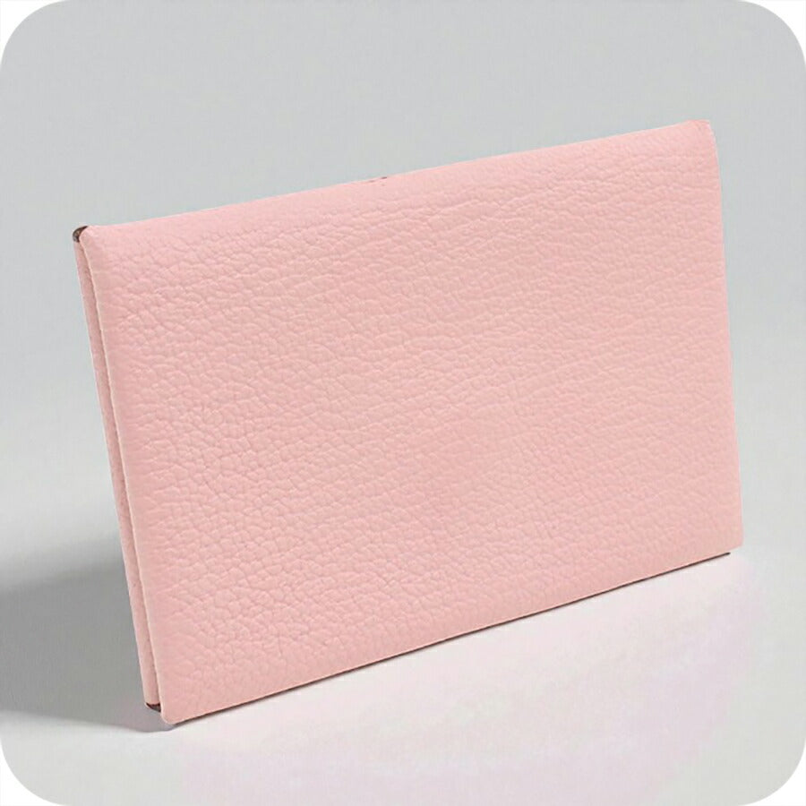中古 エルメス カードケース レディース ブランド HERMES カルヴィ ピンク 財布 USDHE96671011